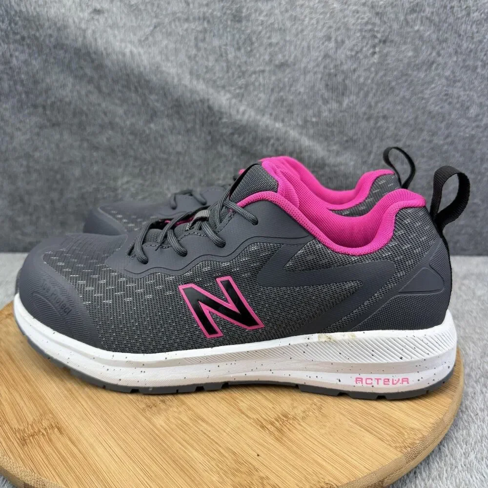 New Balance Safety Shoes Womens Size 8.5 Gray Work Sneakers Top Protect